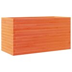 vidaXL Jardinière cire marron 90x40x46 cm bois de pin massif