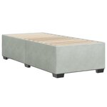 vidaXL Cadre de lit sans matelas gris clair 80x200 cm velours