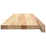 vidaXL Marches d'escalier 2 Pièces non traité 90x30x2cm bois chêne massif