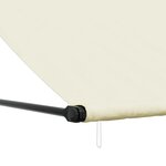 vidaXL Auvent rétractable crème 400x150 m tissu et acier