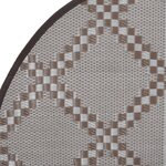 vidaXL Tapis d'extérieur marron Ø120 cm PP