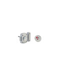 THIRARD - Verrou automatique alouette pour WC  50mm  époxy argent - THIRARD