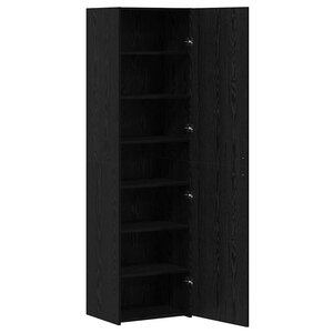 vidaXL Haut Armoire 2 Pièces Chêne noir 50 x 42 5 x 185 cm