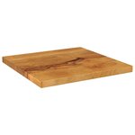 vidaXL Dessus de table 60x60x2 5 cm carré bois massif manguier