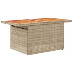 vidaXL Salon de jardin avec coussins 5 Pièces beige résine tressée