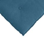 vidaXL Coussin de Dos Bleu 180 x 50 cm Tissu en velours côtelé