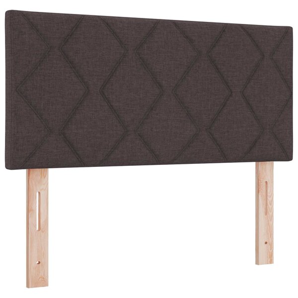 vidaXL Tête de lit LED Marron 100 cm tissu