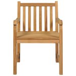 vidaXL Ensemble de salle à manger de jardin 5 pièces 150 x 90 cm en bois de teck massif