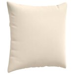 vidaXL Coussins de canapé 2 Pièces Beige 60 x 60 cm tissu