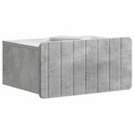 vidaXL Cabinet de chevet mural 2 Pièces Gris béton 49 x 34 5 x 24 cm