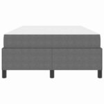 vidaXL Cadre de lit avec matelas Gris clair 120 x 200 cm tissu