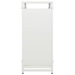 vidaXL Portant de bois chauffage blanc 60x28x65 cm