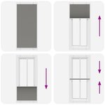 vidaXL Store plissé anthracite 90x200 cm largeur du tissu 89 4 cm