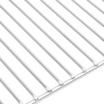 vidaXL Grille de barbecue 47 x 32 5 cm Acier inoxydable Argenté