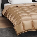 vidaXL Duvet d'hiver 200 x 240 cm 450 g/m² Doré
