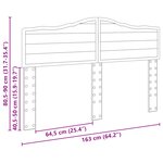 vidaXL Tête de lit Chêne fumé 160 cm Bois d'ingénierie