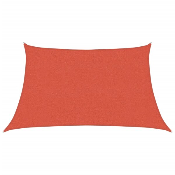 vidaXL Voile d'ombrage 160 g/m² Terre cuite 3/4x2 m PEHD