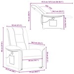 vidaXL Fauteuil inclinable de massage Rouge bordeaux Tissu