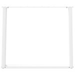 vidaXL Pieds de table à manger en U 2 pièces Blanc 90 x (72-73) cm Acier