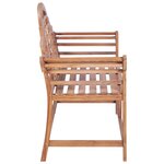 vidaXL Banc de jardin 127x58 5x92 5 cm Bois massif de teck