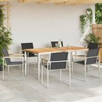 vidaXL Ensemble de salle à manger pour jardin 7 Pièces