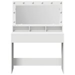 vidaXL Coiffeuse avec miroir Blanc 100 x 41 x 135 cm Bois d'ingénierie