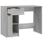 vidaXL Bureau Sonoma gris 100x50x75 cm Bois d'ingénierie
