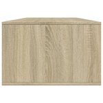 vidaXL Table basse chêne sonoma 102x55x35 cm bois d'ingénierie