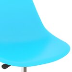 vidaXL Chaises à manger pivotantes lot de 2 bleu PP