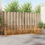 vidaXL Ensemble de canapés d'extérieur 6 pc Naturel Polyester