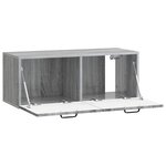 vidaXL Meuble TV mural 78 5 x 31 x 30 cm Sonoma gris Bois d'ingénierie