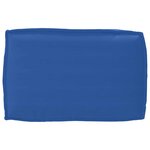 vidaXL Coussin pour dossier de palette Bleu royal 60 x 40 x 12 cm