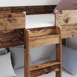 vidaXL Lit Superposé pour Enfants Bois ancien 100 x 190 cm