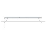 vidaXL Cadre d'auvent électrique rétractable 3 5x2 cm métal