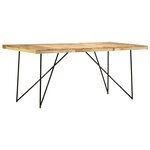 vidaXL Table à manger 180x90x76 cm Bois de manguier massif