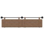 vidaXL Tête de lit suspendue Cappuccino Simili cuir