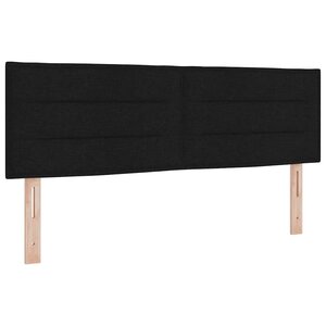 vidaXL Tête de lit Noir tissu
