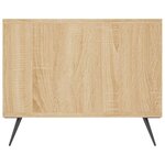 vidaXL Table basse chêne sonoma 102x50x40 cm bois d'ingénierie