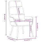 vidaXL Chaise de relaxation Gris foncé Tissu