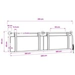 vidaXL Tête de lit suspendue Marron PU antique