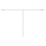 vidaXL Auvent manuel rétractable sur pied 400x350 cm Jaune/Blanc