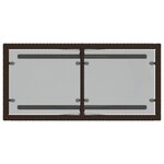 vidaXL Ensemble de bistro 3 Pièces avec coussins marron résine tressée