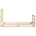 vidaXL Cadre de lit sans matelas avec tête de lit 90x200 cm