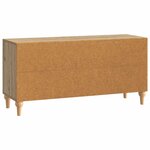 vidaXL Meuble TV Chêne artisanal 102 x 34 5 x 50 cm Bois d'ingénierie