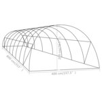 vidaXL Serre 32 m² 8x4x2 m