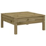 vidaXL Salon de jardin avec coussins 11 Pièces bois de pin imprégné