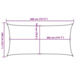 vidaXL Voile d'ombrage 160 g/m² Vert foncé 2x4 m PEHD
