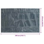 vidaXL Film solaire de piscine flottant PE 549x274 cm Noir et bleu