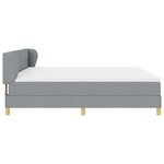 Lit Box Spring vidaXL avec Matelas Gris clair 200x200 cm en Tissu