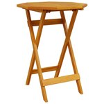 vidaXL Ensemble bistro pliant 3 Pièces Marron Bois d'Acacia Massif